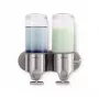 Simplehuman BT1028 Double Dispenser with Wall Mount, Brushed Stainless Steel