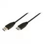 LogiLink USB 3.0 pagarinātājkabelis - USB A tipa tēviņš uz USB A tipa mātīti - 1 m - Melns