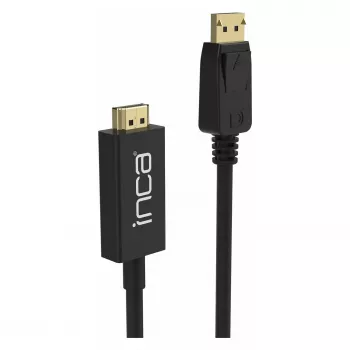 INCA DisplayPort to HDMI kabelis 1,8 m 10,2 Gbit/s Melns