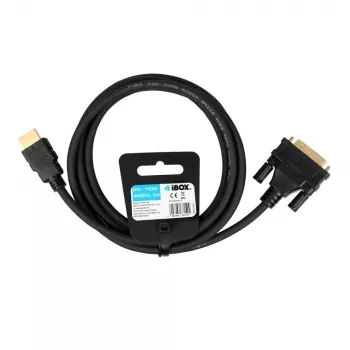 IBOX HDMI to DVI-D kabelis FullHD 1080p 2m Melns