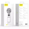AWEI F39 Fast Ice Mini Rokas Ventilators, Ledus Balts, 3600mAh, Turbo Dzesēšana, 5 Ātrumi, USB-C