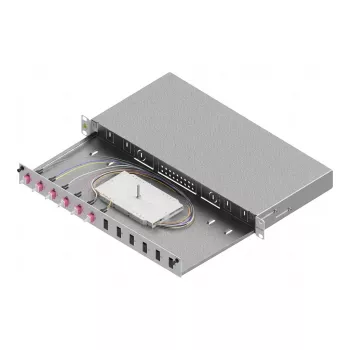 ZVK Easylan Basic LSB1A224 Šķiedru optikas savienojumu kārba 1U 6x LC-Duplex OM4