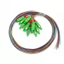 EFB Elektronik Fiber Pigtail E2000/APC8° OS2, 12-Color Set, 2m