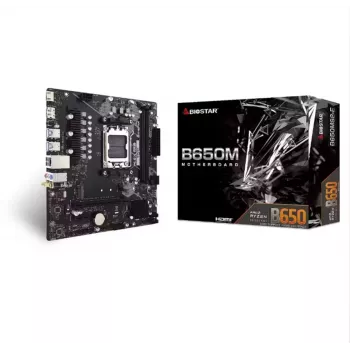 BIOSTAR B650MS2-E Mātesplate, AMD AM5, DDR5, Micro ATX
