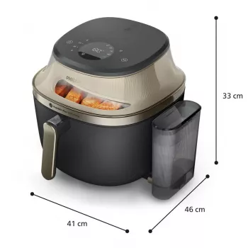 Philips NA543/00 Gaisa fritieris 7.2 L 2000 W Melns, Šampanietis