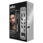 Braun MGK7491 17-in-1 Multi-Grooming Style Kit, Black/Silver, Cordless, Li-Ion, 100 min Runtime