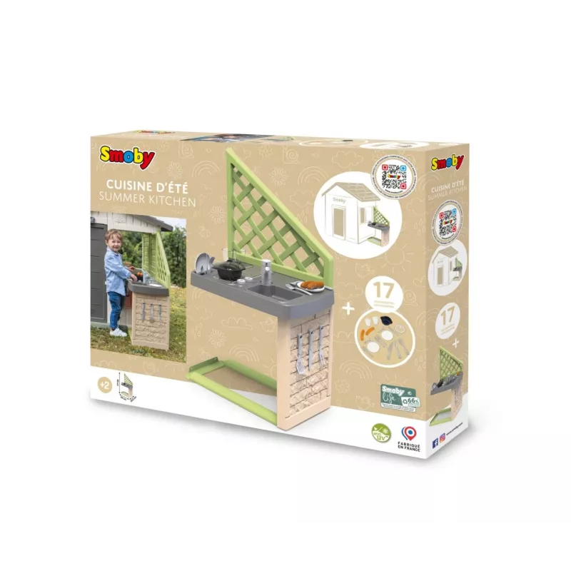 Smoby Life Summer Kitchen Grill ar Aksesuāriem