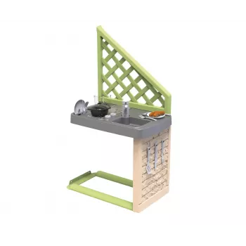 Smoby Life Summer Kitchen Grill ar Aksesuāriem