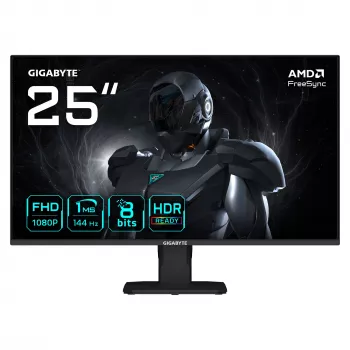GIGABYTE GS25F14 24,5 collu Full HD 165Hz spēļu monitors - SS IPS, 1ms, FreeSync Premium, HDR Ready