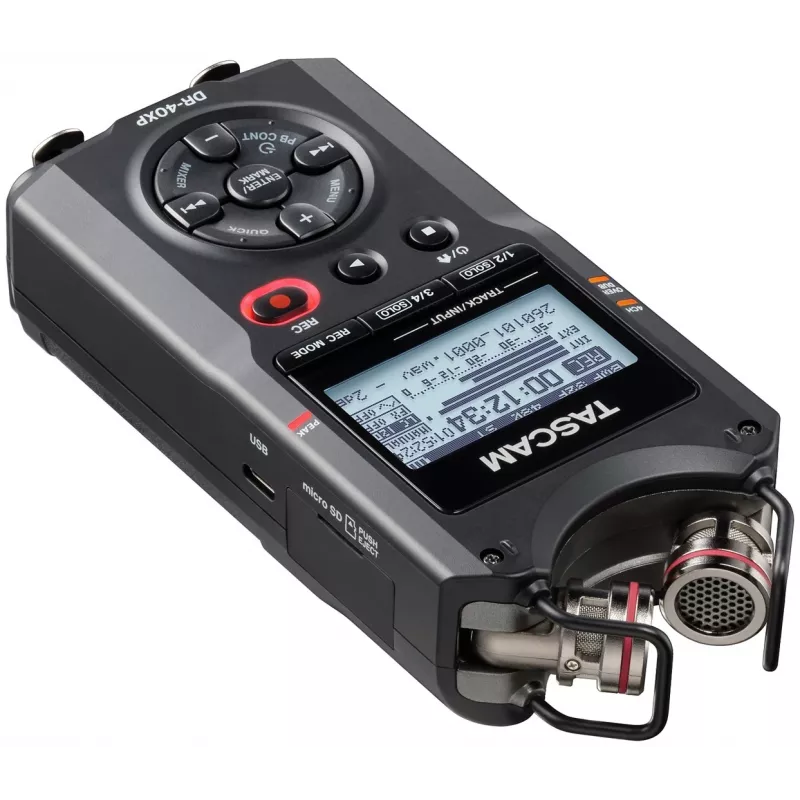 Tascam DR-40XP portatīvais digitālais ierakstītājs ar USB audio interfeisu
