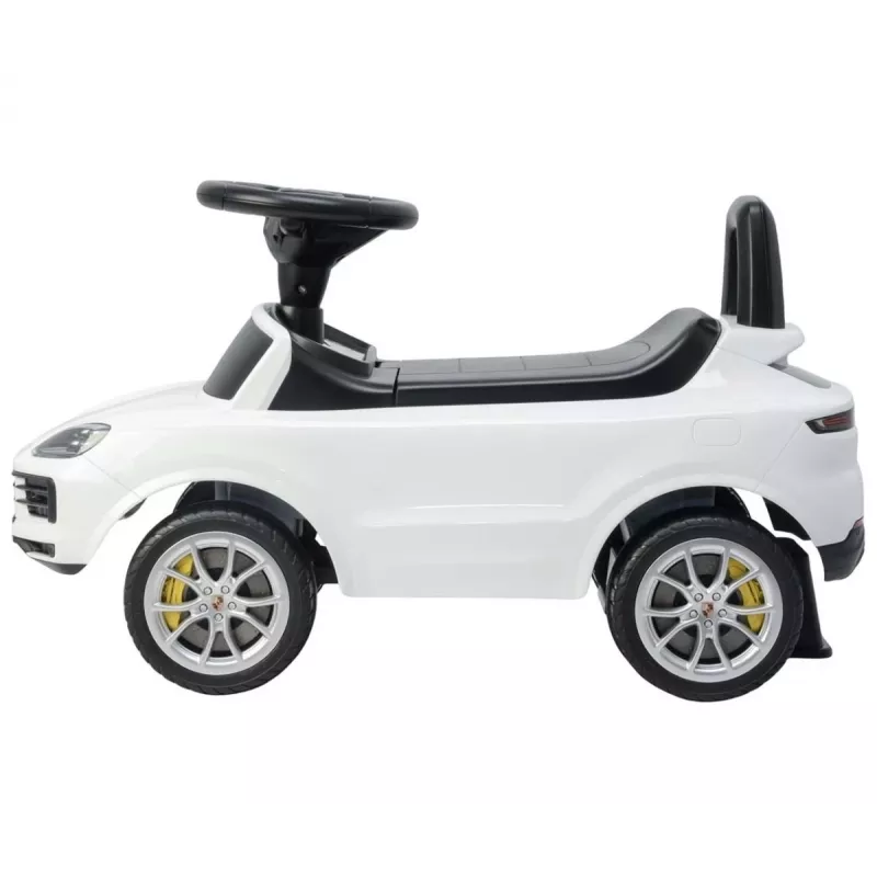 MILLY MALLY Bērnu elektromobilis Porsche Cayenne S Balts - 12V akumulators, tālvadība, LED gaismas