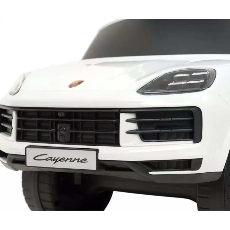 MILLY MALLY Bērnu elektromobilis Porsche Cayenne S Balts - 12V akumulators, tālvadība, LED gaismas