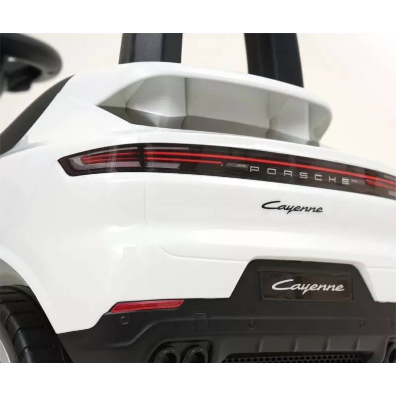 MILLY MALLY Bērnu elektromobilis Porsche Cayenne S Balts - 12V akumulators, tālvadība, LED gaismas