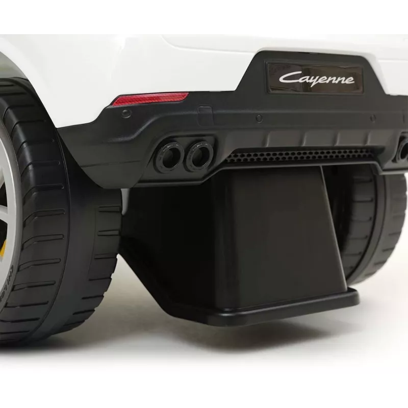 MILLY MALLY Bērnu elektromobilis Porsche Cayenne S Balts - 12V akumulators, tālvadība, LED gaismas
