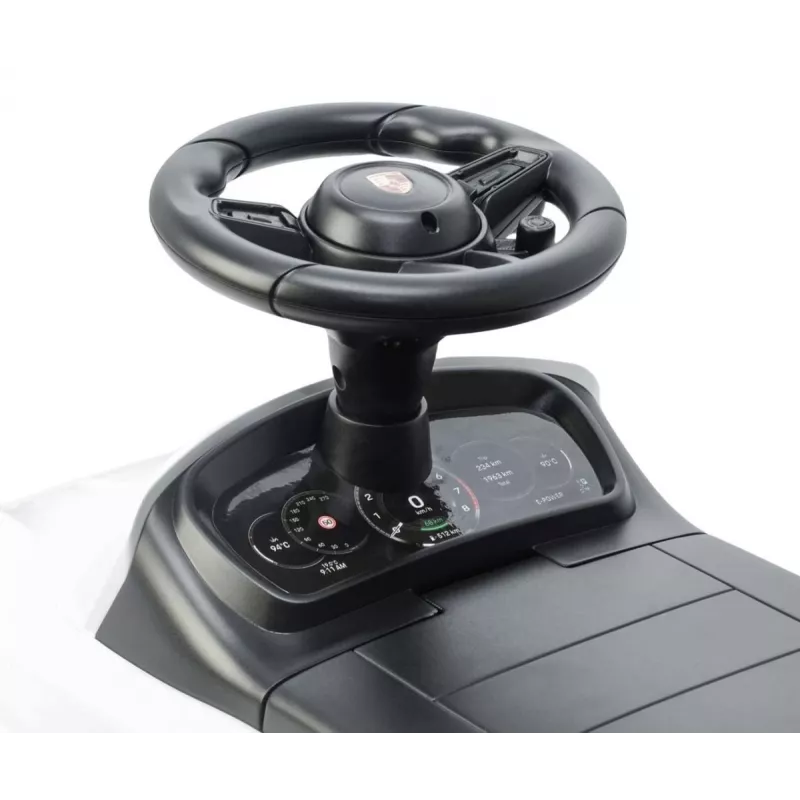 MILLY MALLY Bērnu elektromobilis Porsche Cayenne S Balts - 12V akumulators, tālvadība, LED gaismas