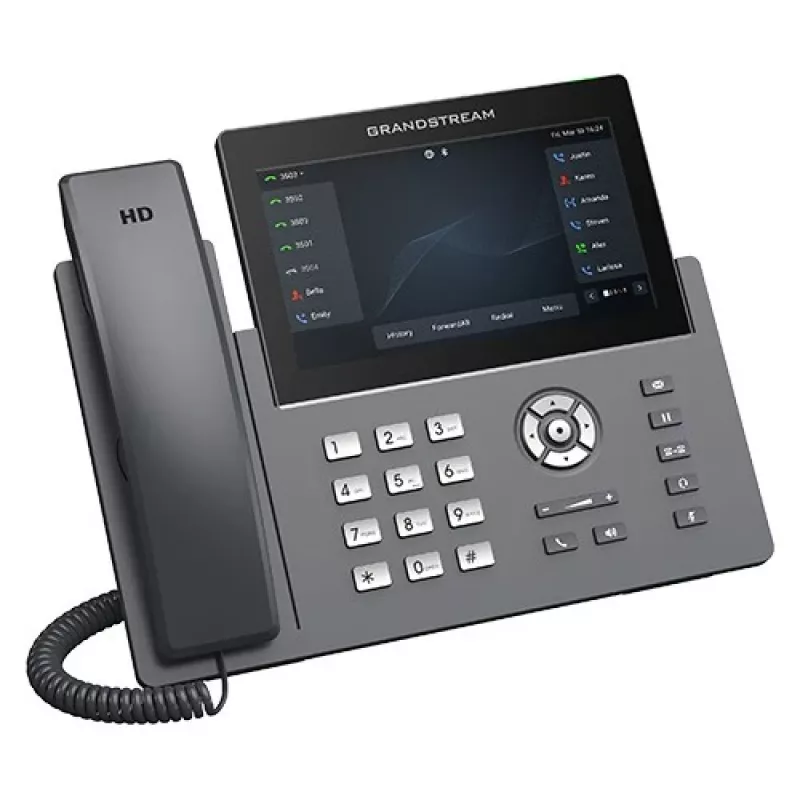 Grandstream GRP2670 IP Phone 12 Lines 7 inch Touch Screen Wi-Fi Bluetooth PoE Black