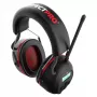 PerfectPro H-40 Ausu aizsardzības būvniecības austiņas ar DAB+/FM radio, Bluetooth 5.2, SNR 30 dB, IPX4, USB-C, Melnas