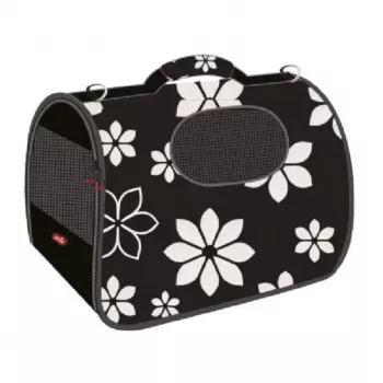 ZOLUX NOMAD FLOWER L Pet Carrier Bag for Dogs and Cats, 50.5x25x33 cm, Large, Floral Pattern