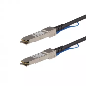 StarTech.com 0.5m QSFP+ Direct Attach Cable - MSA Compliant - 40G QSFP+ Passive Twinax Cable - QSFP – QSFP - Black