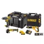 DEWALT 18V XR Bezvadu 3-Daļu Komplekts DCK327P2T (DCD791, DCG405, DCH263) ar 2 x 5.0Ah Akumulatoriem, Lādētāju un TSTAK Maciņiem