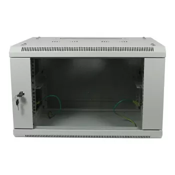 ALLNET 19 inch sienas stiprinājuma korpuss 9U 600mm gaiši pelēks SMA sērija