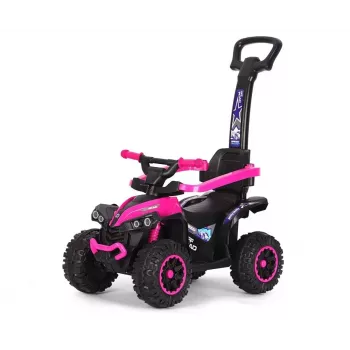 MILLY MALLY Bērnu velosipēds ar rokturi Wild Pink 12 collu