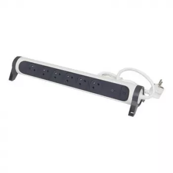 Legrand Surge Protected Extension Lead 6x Type F Sockets 1,5m White/Black