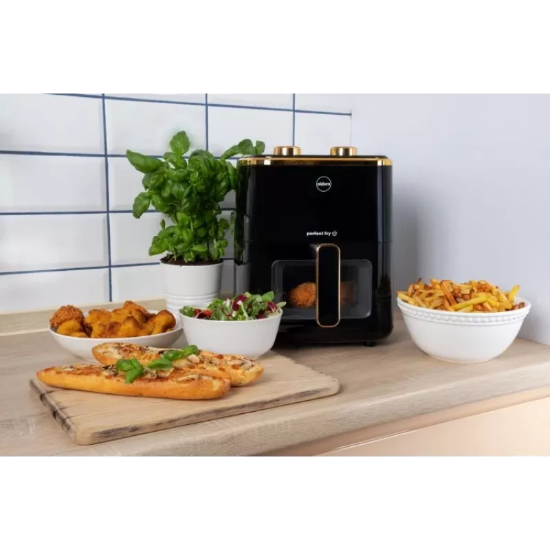 ELDOM FR45 FRITELO 1500 W Beztauku fritieris, Melns