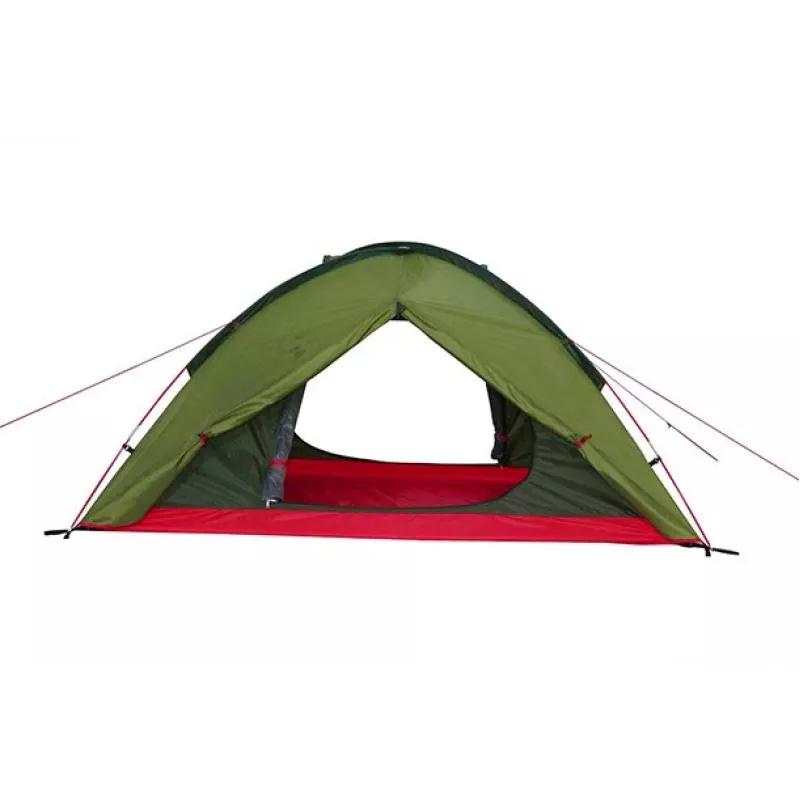 High Peak Woodpecker 3 Dome Tent 3 Person Green/Red
