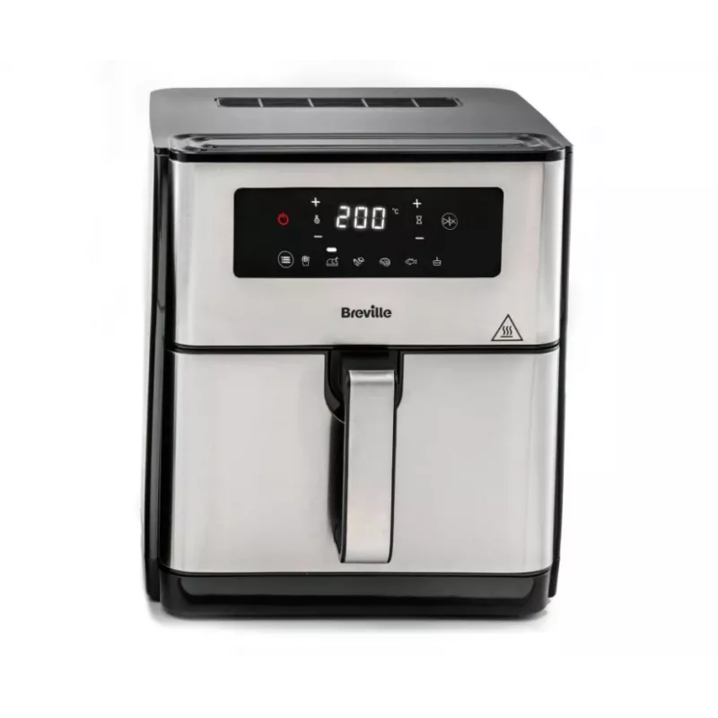 Breville VDF131X Bezeļļas Friteris, 1,25 kg, 1400 W, Melns/Sudrabs