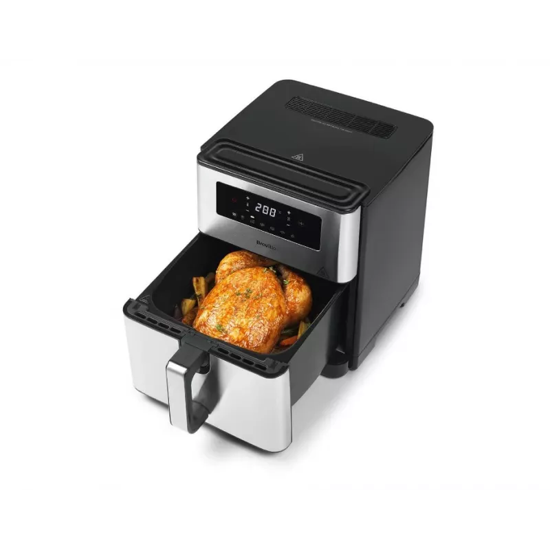 Breville VDF131X Bezeļļas Friteris, 1,25 kg, 1400 W, Melns/Sudrabs