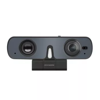 ROCWARE RC08P Webkamera, Melna, USB, 1080i/720p, Iebūvēts Mikrofons