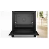 Bosch Serie 6 HBG557EB3 Iebūvējamā cepeškrāsns ar pirolītisko pašattīrīšanos, 71L, Melna
