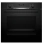 Bosch Serie 6 HBG557EB3 Iebūvējamā cepeškrāsns ar pirolītisko pašattīrīšanos, 71L, Melna