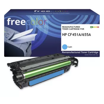 Freecolor M652C-FRC Tonera Kasetne Ciāna Kompatibla Ar HP CF451A 10 500 Lapas