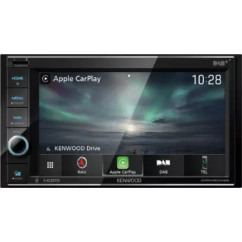 Kenwood DNR4190DABS 6,2 collu skārienekrāns 2-DIN Bluetooth DAB+ auto uztvērējs ar Garmin navigāciju