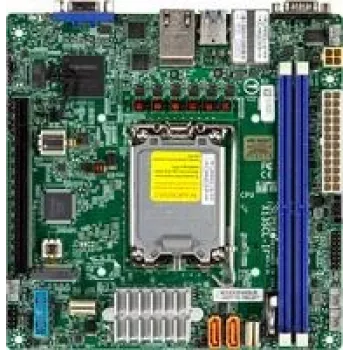 Supermicro MBD-X13SCL-IF-B mātesplate Mini-ATX Intel Xeon E-2400 LGA1700 C262 Chipset DDR5 USB 3.2 Gen 1 Gigabit LAN Onboard Graphics