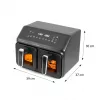 ELDOM FR210 DualCrisp Divu Grozu Fritieris, 2200 W, 8 L Tilpums, LED Displejs, Melns