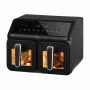 ELDOM FR210 DualCrisp Divu Grozu Fritieris, 2200 W, 8 L Tilpums, LED Displejs, Melns