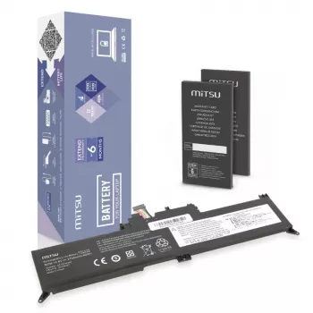 MITSU Laptop Battery 2700mAh 14,8V (40Wh) 4-Cell Li-ion for Lenovo ThinkPad Yoga 260 370 X380 - Black