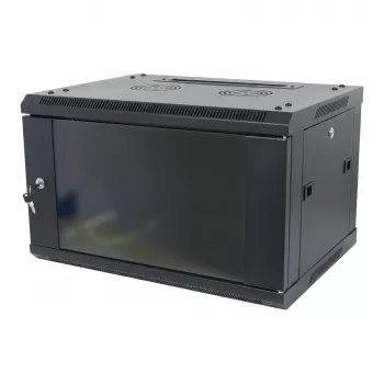 ALLNET SMA-Series 19 collu sienas skapis 12U 600mm dziļums Melns Flat Pack