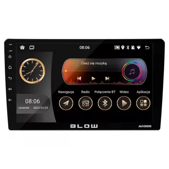 BLOW AVH-9991 1DIN 9 collu Android auto radio ar WiFi, GPS, Apple CarPlay