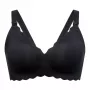 MOMCOZY YN46 Seamless Support Floral Nursing Bra Melns 2XL