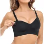 MOMCOZY YN21 Maternity Nursing Bra Black S
