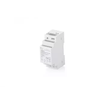 DIGITUS 12V/2A/24W Step-Shape DIN Rail Power Supply, Slim, Enclosed Type, Ideal for Sensors