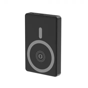 Gembird PB10-WPC15M-LCD-01 Magnetic Wireless Power Bank with LCD, 15W, 10000 mAh, Black