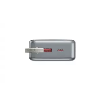 Gembird PB20-PD65-LCD-01 ātrās uzlādes jaudas banka ar integrētiem kabeļiem, 65W, 20000 mAh, melna