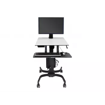 Ergotron WorkFit-C Single HD Sit-Stand Workstation - Mobilais ratiņš - Melns, Pelēks - 12,7 kg - 76,2 cm (30 inch) - VESA 75x75, 100x100, 200x100, 200x200 - 360°