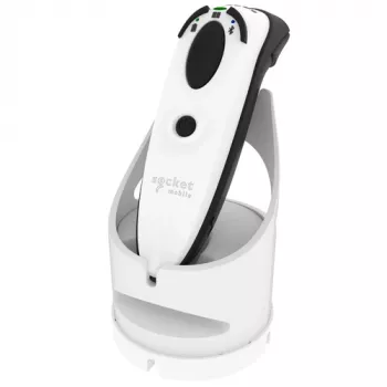 Socket Mobile DURASCAN D720 Lineārais svītrkodu un QR kodu lasītājs balts ar uzlādes dokstaciju