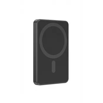 Gembird PB05-WPC15M-01 Magnetic Wireless Power Bank 15W, 5000mAh, Melns